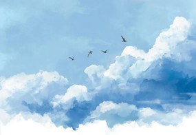 Fotótapéta - Madarak a felhőkben (147x102 cm)