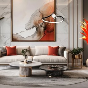 LED Csillár zsinóron PERLA LED/34W/230V fekete