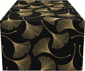 Velúr futópad 40x140 cm velvet velúr FEKETE-sárga