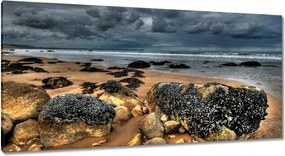 Vászonkép 115x55 Kő tengerpart Tenger