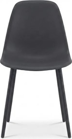 Étkezőszék OSAKA, műanyag, antracit színű