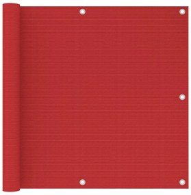piros HDPE erkélytakaró 90 x 300 cm