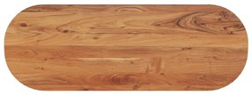 tömör akácfa ovális asztallap 110 x 40 x 3,8 cm