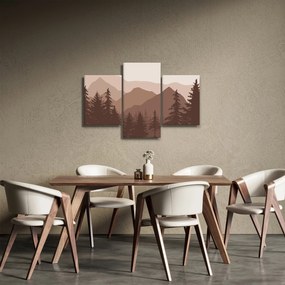 Kép - Barna hegyek N⁰2 (90x60 cm)