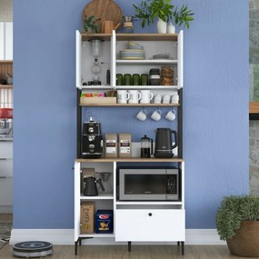 Jesy Walnut and White szekrény