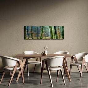Az erdő képe (órával) (90x30 cm)