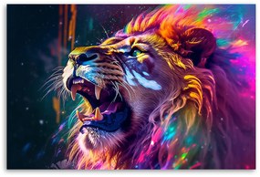 Gario Vászonkép Erős absztrakt oroszlán Méret: 100 x 70 cm