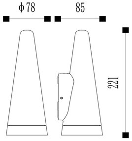 Lucide 27803/01/29- Kültéri fali lámpa WIZARD 1xGU10/35W/230V IP54 fekete
