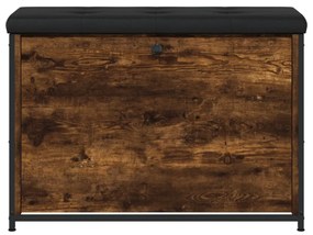 füstös tölgy színű cipőpad lehajtható fiókkal 82x32x56 cm