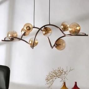 ONLI - Csillár zsinóron FRIDA 8xG9/10W/230V réz