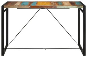 Tömör újrahasznosított fa bárasztal 175x90x110 cm