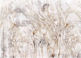 Kép - íriszek (üvegen) (70x50 cm)