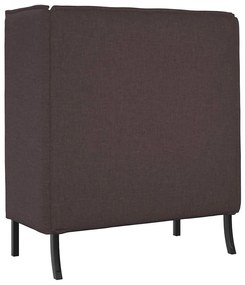 Magas háttámlás szófák sötétbarna 109 x 56 x 121 cm szövet