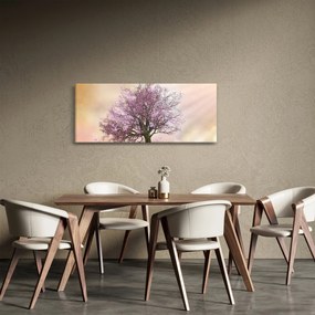 Virágzó fa képe egy domb tetején (120x50 cm)