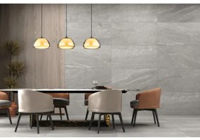 Globo 15743-3H Függeszték fém fekete matt, füstszínű/fehér üveg, kábel textil fekete, magassága rövidíthető, HxSzxM: 950x250x1200mm, 3x E14 40W 230V izzók nélkül