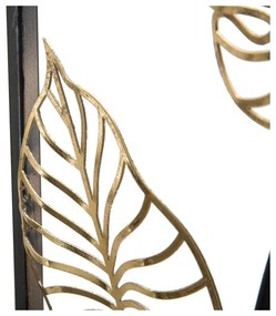 Luxy -B- levél motívumos fali fémdekoráció, 31 x 90 cm - Mauro Ferretti
