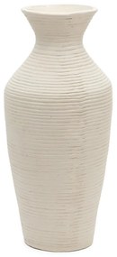 Krémszínű kézzel készített magas váza (magasság 72 cm) Pria – Kave Home