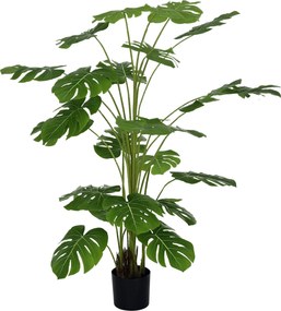 HOMCOM Műnövények, Mű Monstera Deliciosa, 180 cm Műnövény 24 Ággal, Belső Növény, Műfa, Növény Dekoráció Belső Terekhez, Zöld | Aosom