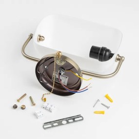 Brilagi - BANK OFFICE fali lámpa 1xE27/60W/230V sárgaréz/fehér