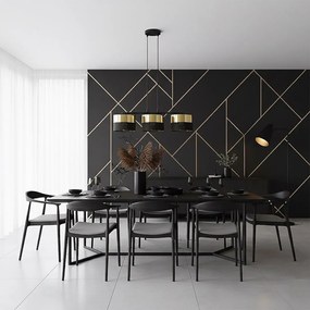 Emibig modern függeszték lux fekete arany emi1649/3
