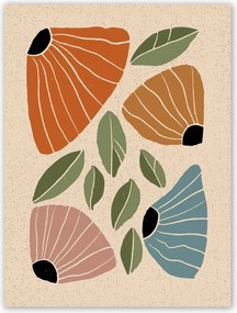 Boho Virág Modern Poszter B2 50x70cm #Z1