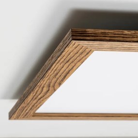 Brilagi - LED Dimmelhető lámpa SLIMFRAME WOOD LED/58W/230V 64x64 cm + távirányító