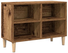 TV szekrény fa lábbal régi fa 69.5x30x50 cm