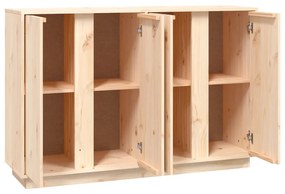 tömör fenyőfa tálalószekrény 120x35x80 cm