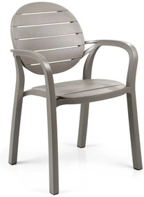 PALMA karfás kerti design szék, tortora/tortora