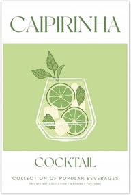 Poszterek 40x60 Caipirinha ital Alkoholos koktél