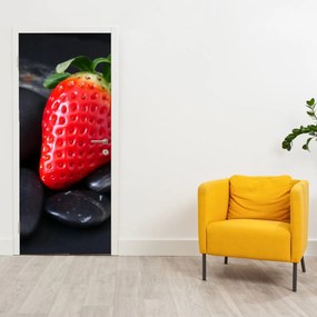 Fotótapéta ajtóra - Eper (95x205cm)