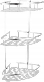 Fürdőszoba polc Sarok Zuhany Alatt Függő 3 Fali Polcok