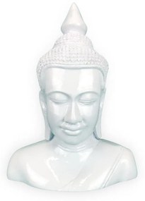 THAI fehér Buddha mellszobor