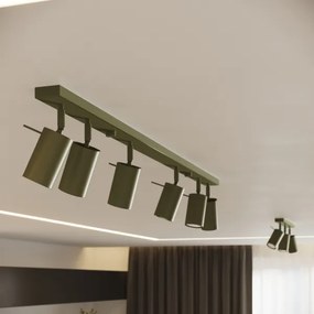 Sollux SL.1502 - Spotlámpa RING 3xGU10/10W/230V zöld