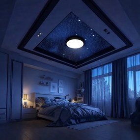 Brilagi - LED RGBW dimmelhető mennyezeti lámpa VIBE LED/36W/230V 3000-6500K fekete + távirányító