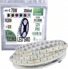 Led szalag 5050 300 Led IP65 5m Rgbw Meleg Hideg