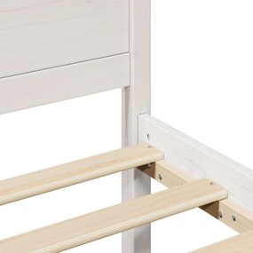 Ágykeret Fehér Fa 90 x 200 cm Minimalista ágykeret