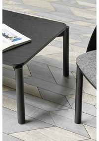 Atlas fekete dohányzóasztal, 110 x 60 cm - Teulat