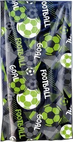 Gyorsan száradó XL strand fürdőlepedő GOAL színes 100 x 180 cm, 100% mikroszál