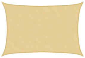 homokszínű 100% oxford szövet napvitorla 4,5x3 m