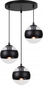 Mennyezeti Lámpa Lógó Csillár Plafon Nappali Konyha Loft Fekete Gömbök