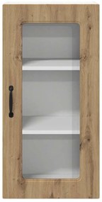 Fali konyhaszekrény 2 pcs Artisan tölgy 40 x 31 x 80 cm Faanyag