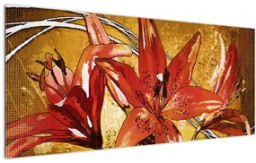 Kép a liliomvirágokról (120x50 cm)