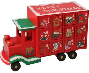 Adventi naptár Teherautó, 29x9,5x17 cm, dekor 1