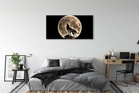 Canvas képek farkas hold 140x70 cm