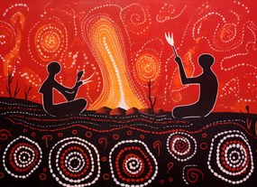 Poszter 55x40cm Tánc a Tűz Istenéért