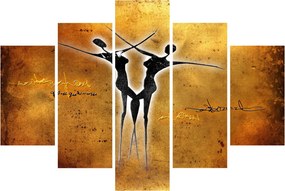 Festmény képe egy táncoló párról (150x105 cm)