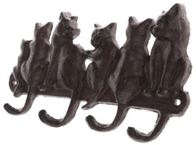 Öntöttvas falifogas macskás, 22x10,5x3cm