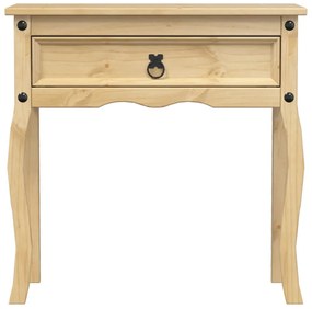 Corona tömör fenyőfa konzolasztal 73 x 35 x 73 cm