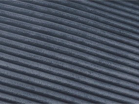 Sötétkék kordbársony kanapé mindennapos alvásra-kinyitható 220 cm Hugo – Bobochic Paris